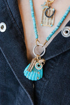 Mini 14K Gold Diamond Crab Charm