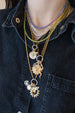 Mini 14K Gold Shiny Diamond Eye Charm