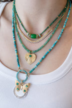 Lock Ready: Blue Green Smooth Turquoise Rondelle Strand