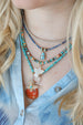 Lock Ready: Open Natural Smooth Turquoise Rondelle Strand