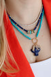 Heishi Lapis Rondelle Necklace