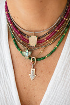 Small 14K Gold Carved Abalone Thunderbird Charm