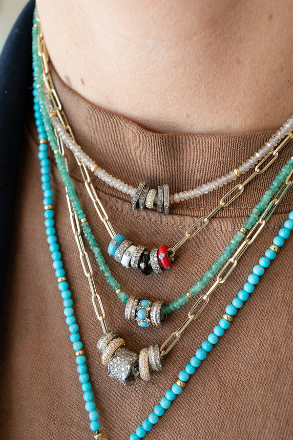 6mm Silver Diamond Square Spacer