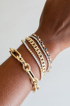 14K Gold 1.75ct Mix Shape Diamond Tennis Bracelet