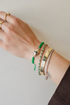 Classic Cosmic Eye Bracelet: Green Cord