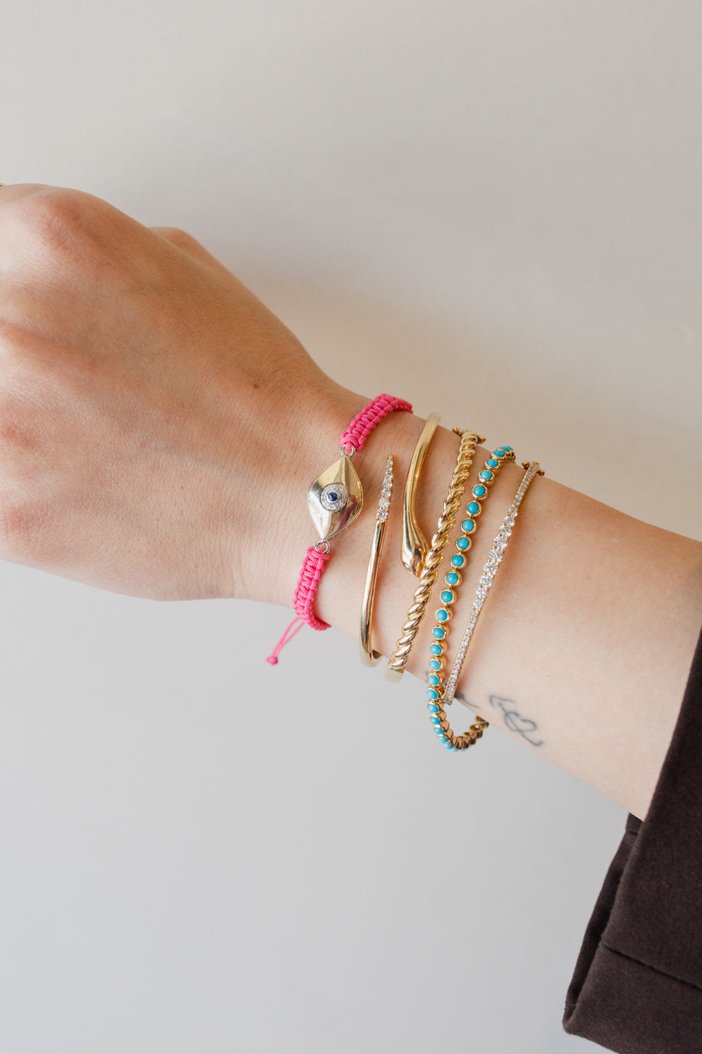 Halo Cosmic Eye Bracelet: Hot Pink Cord