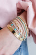 14K White Gold Multi Shape Tennis Bracelet