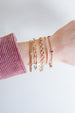 14K Gold 7 Diamond Cuban Bracelet