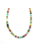 Multi Colored Agate Rondelle Necklace