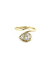 14K Gold Mix Diamond Snake Wrap Ring