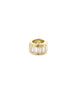 14K Gold Baguette Diamond Barrel Spacer