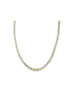 Champagne Zircon Trio Baguette Diamond Spacer Necklace