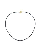 1mm Black Leather Cord Necklace