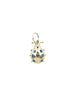 Small 14K Gold Blue Sapphire Ladybug Charm