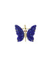 14K Gold Ruby Eye Lapis Butterfly Charm