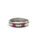 Cranberry Enamel Polki Diamond Bangle