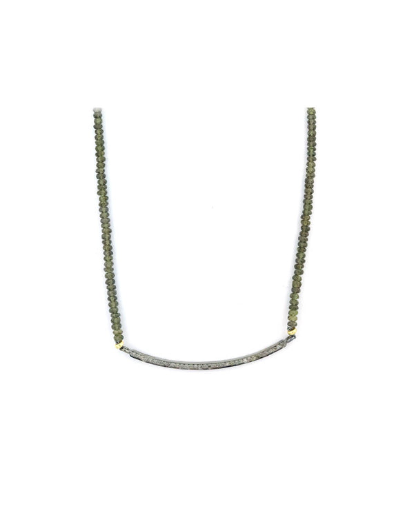 The Lina Necklace: Brown Garnet