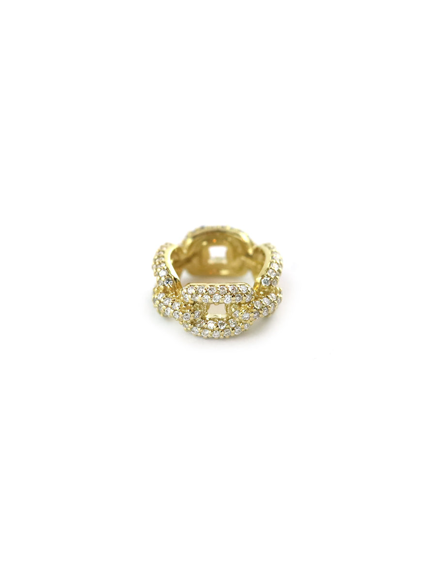 14K Gold Diamond Link Spacer