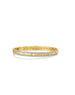 14K Gold Diamond Edge Geometric Bangle