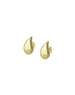 14K Gold Diamond Edge Teardrop Studs