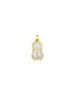 14K Gold Diamond Scarab Beetle Charm
