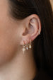 14K Gold Marquise Diamond Earring Charm