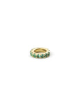 Mini 14K Gold Round Emerald Spacer
