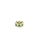 Mini 14K Gold Round Emerald Bezel Spacer