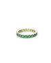 14K Gold Emerald Eternity Ring