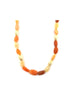 Fire Opal Fluted Rondelle Necklace