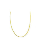 16" 14K 2mm Gold Flat Cuban Chain