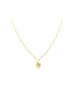 14K Gold Diamond Baguette Gem Shape Necklace