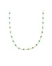 Gold Filled Green Enamel Tin Cup Necklace