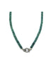 The Eva Lock Necklace: Dark Teal Kyanite