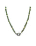 The Eva Lock Necklace: Mini Watermelon Chevron Beads