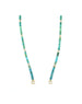 Lock-Ready: 3mm Faceted Turquoise Heishi & Zircon