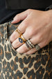 Silver Polki Diamond Eternity Ring