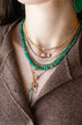 3mm 14K Gold 1.59ct Pave Diamond Segmented Bar Tennis Necklace