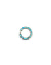 20mm Silver Inlay Turquoise Lock Connector