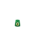 14K Gold Peridot Jade Spacer Slide Charm