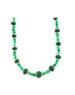Carved Pumpkin Emerald & Jade Necklace