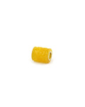 14K Gold Carved Lemon Jade Tube Spacer