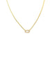 14K Gold Lexi Lock Necklace: Round Box Chain