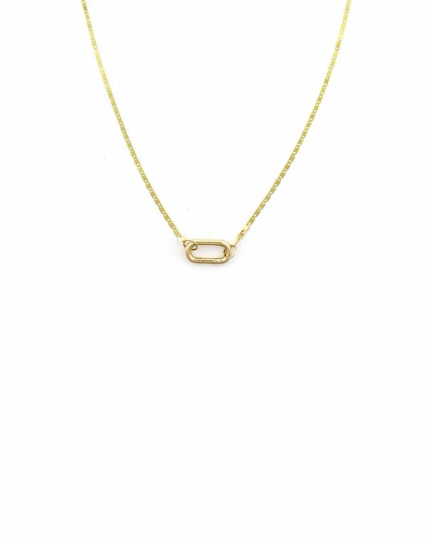 The Lexi Lock Necklace: 1mm Valentino Chain