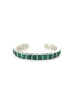 Federico Single Row Malachite Tiled Cuff