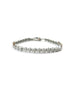 Silver Diamond Marquise Shaped Tennis Bracelet