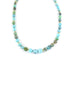 Graduated Matrix Turquoise Rondelle Necklace