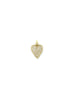 Medium 14K Yellow Gold Pave Diamond Heart Charm