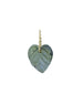 Medium 14K Gold Labradorite Scalloped Heart Charm