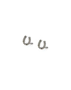Tiny Silver Horseshoe Studs